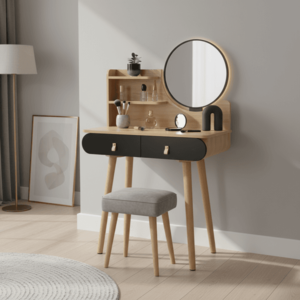 ArtJum Toaletný stolík SCANDI čierna | CM-324299 vyobraziť