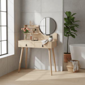 ArtJum Toaletný stolík SCANDI 2 béžová | CM-324305 vyobraziť