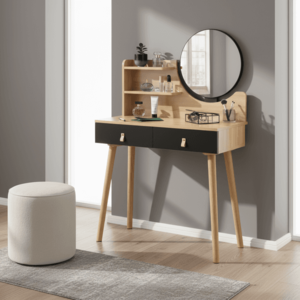 ArtJum Toaletný stolík SCANDI 2 čierna | CM-324312 vyobraziť