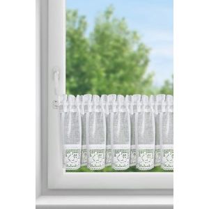 ArtFir Krátka záclona LARI P | biela 150 x 30 cm vyobraziť