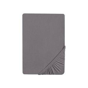 Biberna Napínacia džersejová plachta (strieborná/sivá, 90 – 100 x 200 cm) vyobraziť