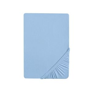 Biberna Napínacia džersejová plachta (ľadová modrá, 90 – 100 x 200 cm) vyobraziť