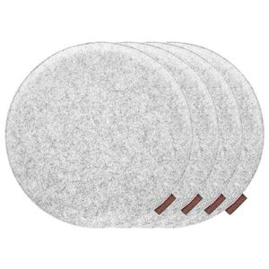 MAGMA Podložka na sedenie Avaro, 4 kusy (okrúhly, sivá) vyobraziť