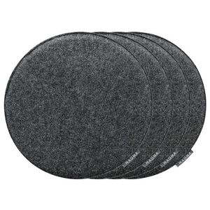 MAGMA Podložka na sedenie Avaro, 4 kusy (okrúhly, antracitová) vyobraziť