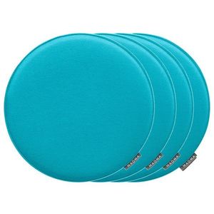 MAGMA Podložka na sedenie Avaro, 4 kusy (okrúhly, petrolejová) vyobraziť