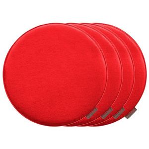 MAGMA Podložka na sedenie Avaro, 4 kusy (okrúhly, červená) vyobraziť