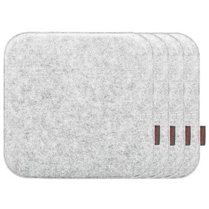 MAGMA Podložka na sedenie Avaro, 4 kusy (hranatý, sivá) vyobraziť