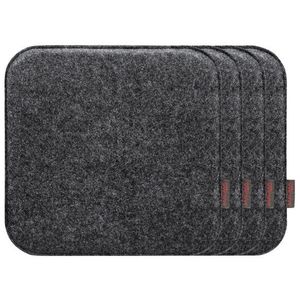 MAGMA Podložka na sedenie Avaro, 4 kusy (hranatý, antracitová) vyobraziť