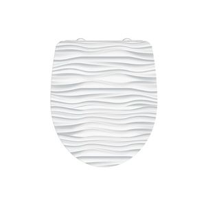 Schütte WC doska so spomaľujúcim mechanizmom (biela vlna) vyobraziť