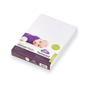 Träumeland Džersejová napínacia plachta pre bábätká, 60 – 70 x 120 – 140 cm (biela) vyobraziť