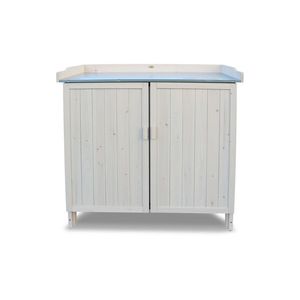 HABAU Záhradná skriňa s pracovnou plochou (sivá) vyobraziť