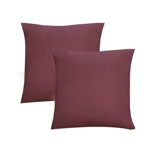 Biberna Džersejová obliečka na vankúš, 2 kusy (bordová, 80 x 80 cm) vyobraziť