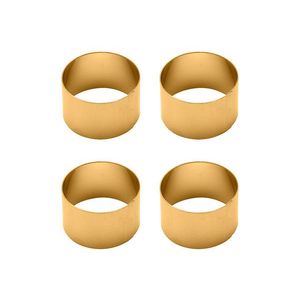 ECHTWERK Pomôcka na prestieranie stola (krúžky na obrúsky \"okrúhle\" z ede, zlatá, 4-dielna súprava) vyobraziť