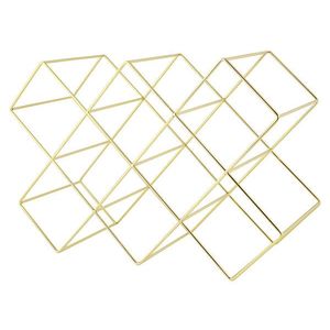 ECHTWERK Stojan na víno/Podložka pod hrniec (stojan na víno pre 8 fliaš, zlatá) vyobraziť