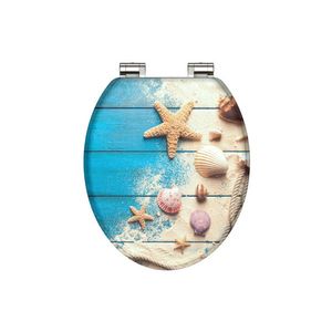 Schütte WC doska s pomalým spúšťaním (Pláž A Drevo) vyobraziť