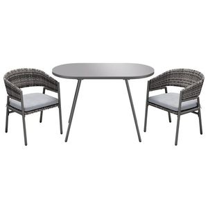 LIVARNO home Súprava balkónového nábytku, 3-dielna vyobraziť