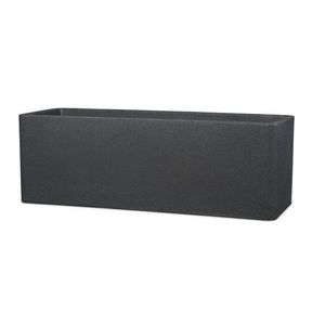 Scheurich Dlhý kvetináč Cube Box (žula/čierna, 80 cm) vyobraziť