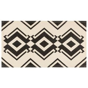 LIVARNO home Bavlnený koberec, 67 x 120 cm (čierna/krémová) vyobraziť