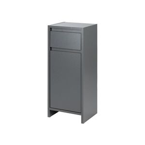 LIVARNO home Skrinka do kúpeľne Oslo, 32 x 80 x 28 cm, antracitová vyobraziť