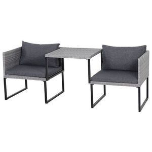 Gardamo Súprava na sedenie Malaga, 3-dielna, sivá vyobraziť