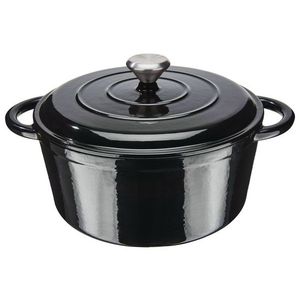 ERNESTO® Liatinový hrniec, Ø 25 cm (čierna) vyobraziť