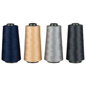 crelando® Overlockové šijacie nite, 4 kusy (námornícka modrá/béžová/strieborná/antracitová ) vyobraziť