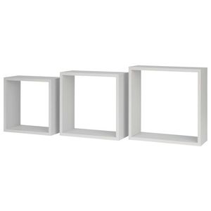 LIVARNO home Súprava regálových kociek, 3-dielna (biela) vyobraziť