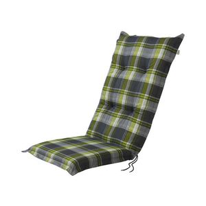 LIVARNO home Podložka na kreslo Valencia, 120 x 50 x 8 cm (károvaná/zelená/sivá) vyobraziť