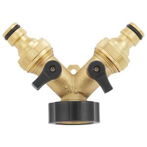 PARKSIDE® Mosadzný adaptér/rozdeľovač (mosadzný dvojitý rozdeľovač) vyobraziť