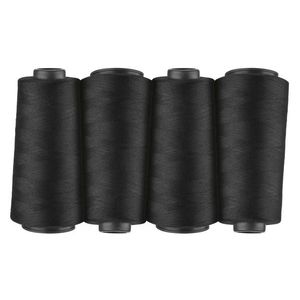 crelando® Overlockové šijacie nite, 4 kusy (čierna) vyobraziť