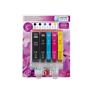 UNITED OFFICE® Náplne do tlačiarne Canon Multipack, 5 kusov (580/581, 5 kusov) vyobraziť