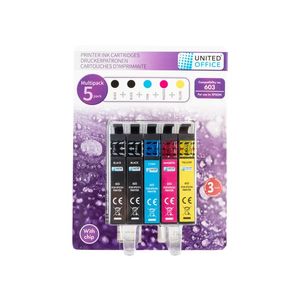 UNITED OFFICE® Náplne do tlačiarne Epson, 5 kusov (Multipack 603XL) vyobraziť