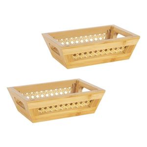 Wenko Úložný kôš (S, drevený vzhľad, 2 kusy) vyobraziť