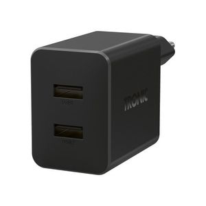 TRONIC® Dvojitá USB nabíjačka (čierna) vyobraziť