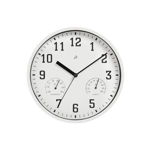 AURIOL® Nástenné hodiny s teplomerom a vlhkomerom (biela) vyobraziť