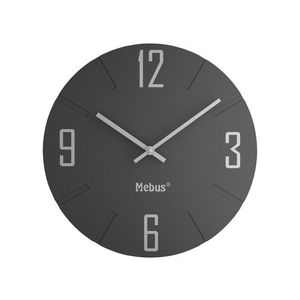 MEBUS Nástenné hodiny (tmavosivá) vyobraziť