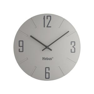 MEBUS Nástenné hodiny (bledosivá) vyobraziť