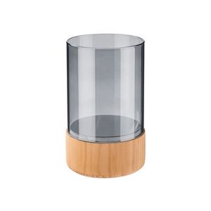 LIVARNO home Sklenený svietnik (sivá) vyobraziť