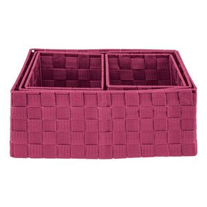 LIVARNO home Závesný organizér/Súprava úložných košíkov (súprava úložných košíkov, 4-dielna, ružová) vyobraziť