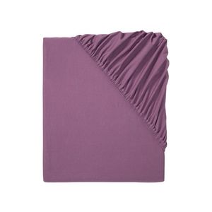 LIVARNO home Džersejová napínacia plachta na vrchný matrac, 180 – 200 x 200 cm (fialová) vyobraziť