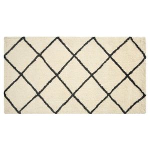 LIVARNO home Koberec s dlhým vlasom, 80 x 150 cm/Ø 100 cm (krémová/čierna) vyobraziť