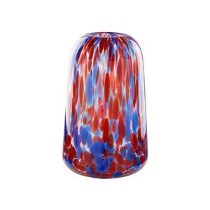 LIVARNO home Sklenená váza (modrá/červená) vyobraziť