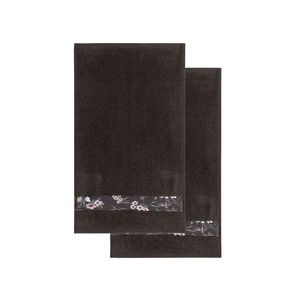 LIVARNO home Froté uteráky, 50 x 100 cm, 2 kusy (kvety/sivá) vyobraziť