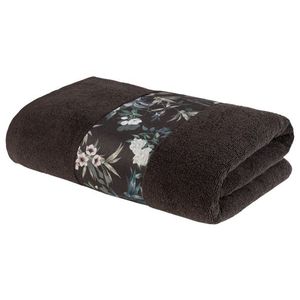 LIVARNO home Froté osuška, 70 x 140 cm (kvety/sivá) vyobraziť