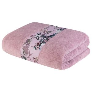 LIVARNO home Froté osuška, 100 x 150 cm (ružová/okraj) vyobraziť