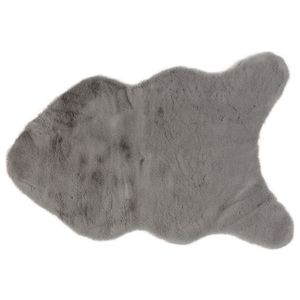 LIVARNO home Koberec z umelej kožušiny, 60 x 90 cm (bledosivá) vyobraziť