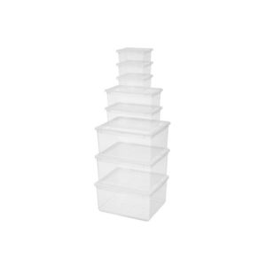 LIVARNO home Súprava úložných boxov, 8-dielna vyobraziť