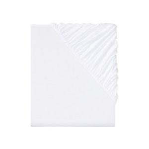 LIVARNO home Napínacia džersejová plachta, 140 – 160 x 200 cm (biela) vyobraziť