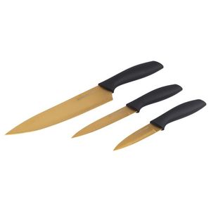 Russell Hobbs Súprava nožov Olympus Noir Gold, 3-dielna vyobraziť