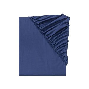 LIVARNO home Perkálová napínacia plachta, 180 - 200 x 200 cm (modrá) vyobraziť